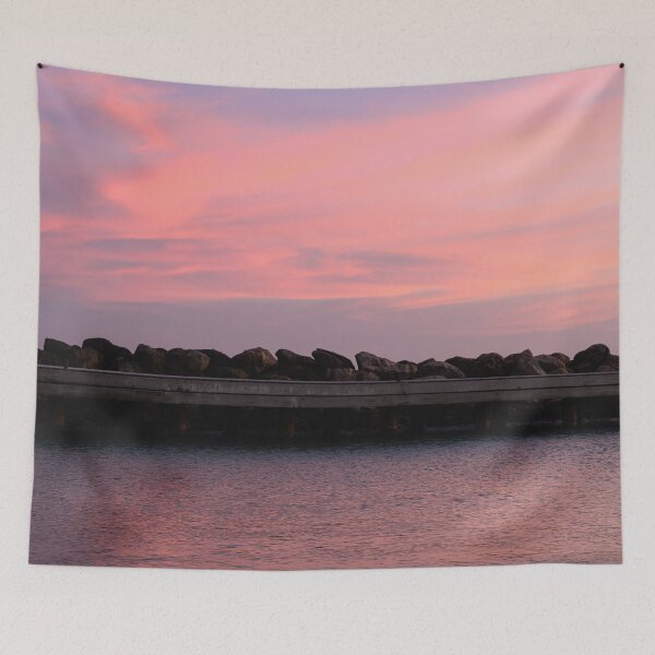 Item preview, Pink Caribbean Sunset Over Calm Sea 1 designed and sold by Anita's & Bella's Art.
