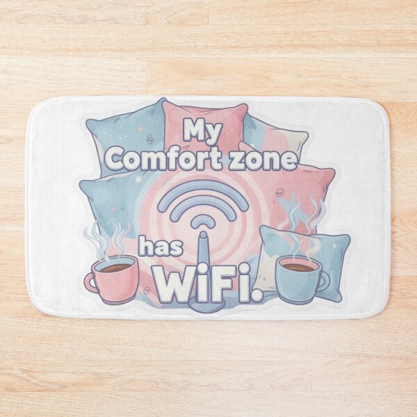 Item preview, igital Homebody - Pastel WiFi Quote designed and sold by tim tal.