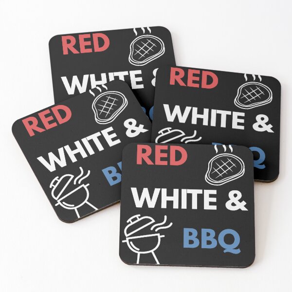 Item preview, Red White and BBQ Funny Memorial Day Patriotic Grill designed and sold by ConcepTWM.