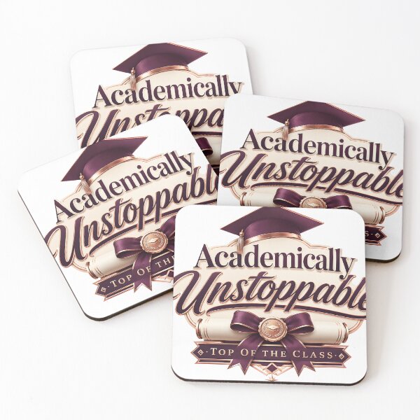 Item preview, Academically Unstoppable Graduation Emblem designed and sold by Ned_Studio.