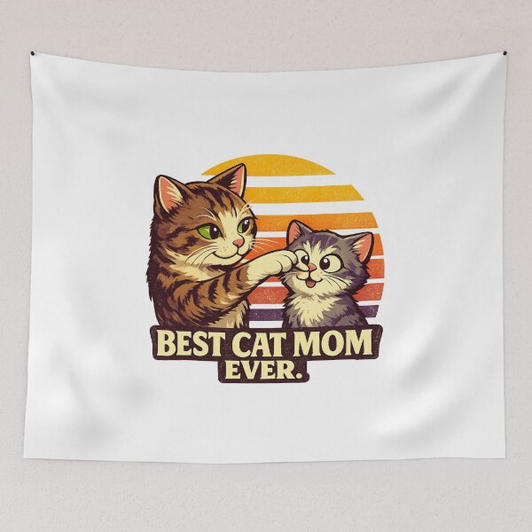 Item preview, Best Cat Mom Ever designed and sold by LuveraxArt.