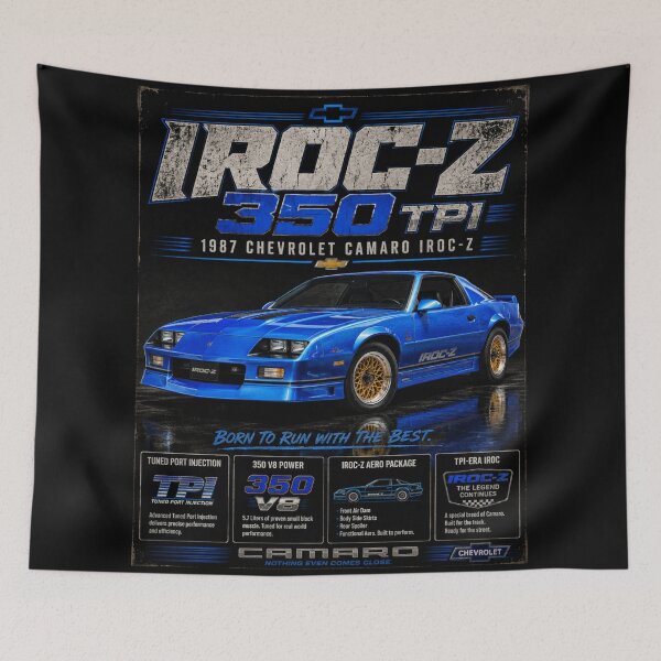 Item preview, 1987 Camaro IROC-Z 350 Tuned Port Injection Classic 80s Vintage Art designed and sold by TheArtOfCar.