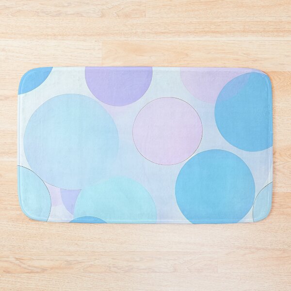 Item preview, Translucent Pastel Circles Overlapping Abstract Geometric Pattern Soft Blue Pink Violet Lavender designed and sold by Good Vibes .