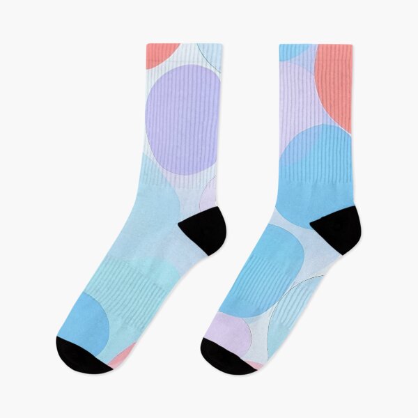 Item preview, Translucent Pastel Circles Overlapping Abstract Geometric Pattern Soft Blue Pink Violet Lavender designed and sold by Good Vibes .