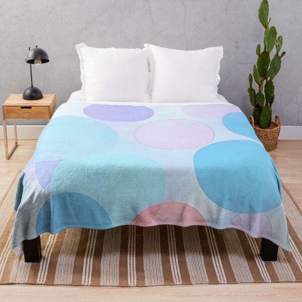 Item preview, Translucent Pastel Circles Overlapping Abstract Geometric Pattern Soft Blue Pink Violet Lavender designed and sold by Good Vibes .