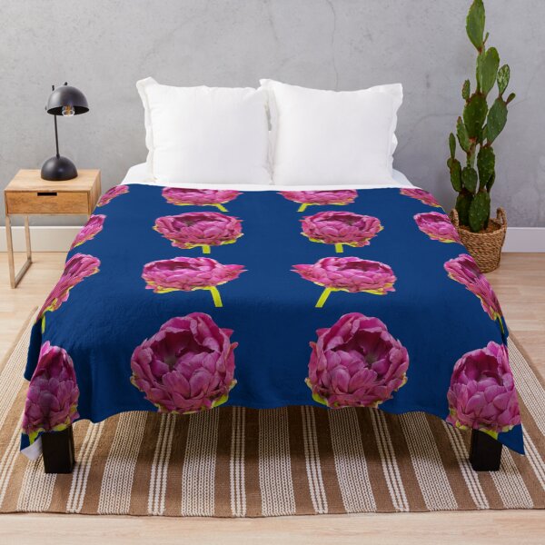Item preview, Minimalist Dark Purple Tulips Floral Bouquet Composition designed and sold by JurateArt-DK.