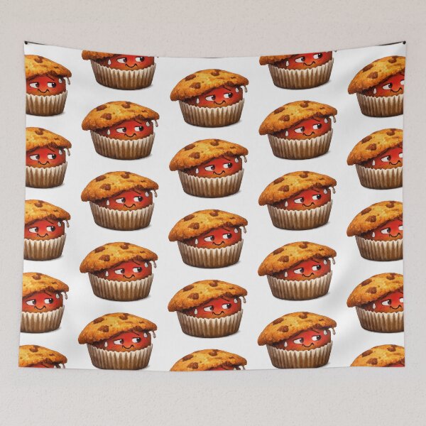 Item preview, Embarrassed Muffin Cartoon Character with Sliding Muffin Top designed and sold by jgvisualarts.