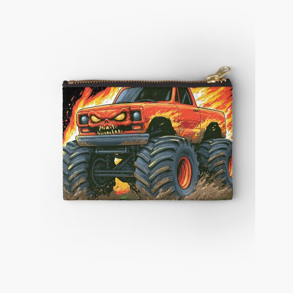 Item preview, Orange Monster Truck in Fiery Mud Splash designed and sold by Piotrek0001.