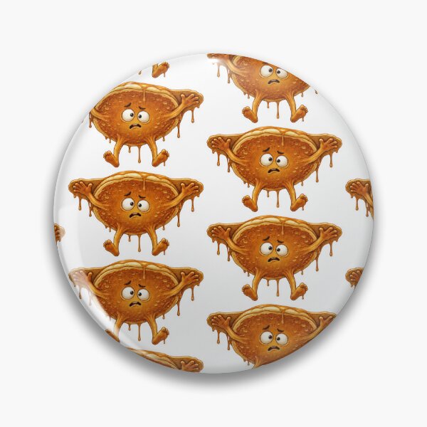Item preview, Confused Pancake Cartoon Character Stuck and Dripping Syrup designed and sold by jgvisualarts.