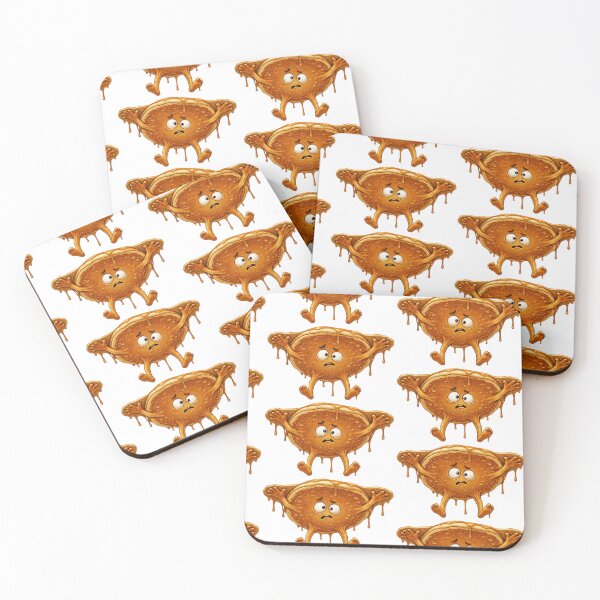 Item preview, Confused Pancake Cartoon Character Stuck and Dripping Syrup designed and sold by jgvisualarts.