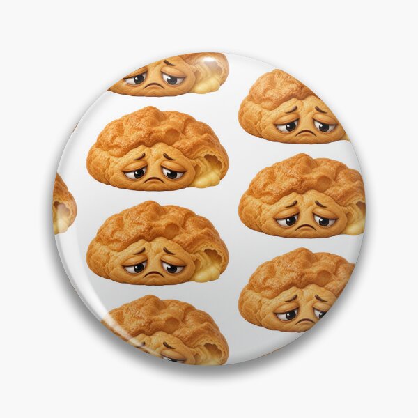 Item preview, Sad Deflated Cream Puff Cartoon Character Illustration designed and sold by jgvisualarts.