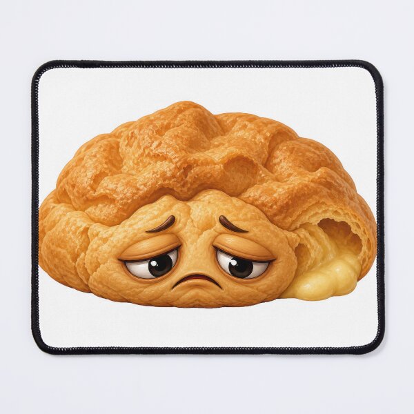 Item preview, Sad Deflated Cream Puff Cartoon Character Illustration designed and sold by jgvisualarts.