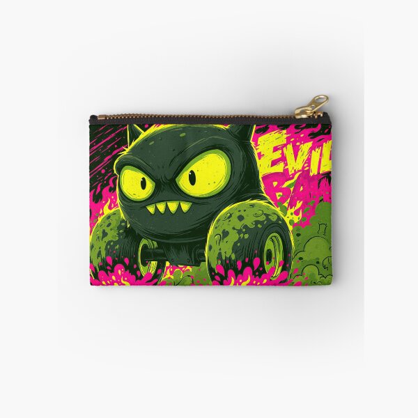 Item preview, Green Glowing Evil Monster Face with Text designed and sold by Piotrek0001.
