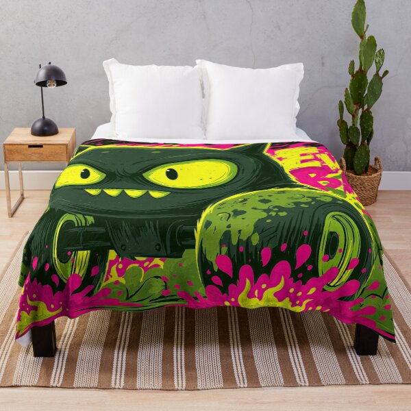 Item preview, Green Glowing Evil Monster Face with Text designed and sold by Piotrek0001.