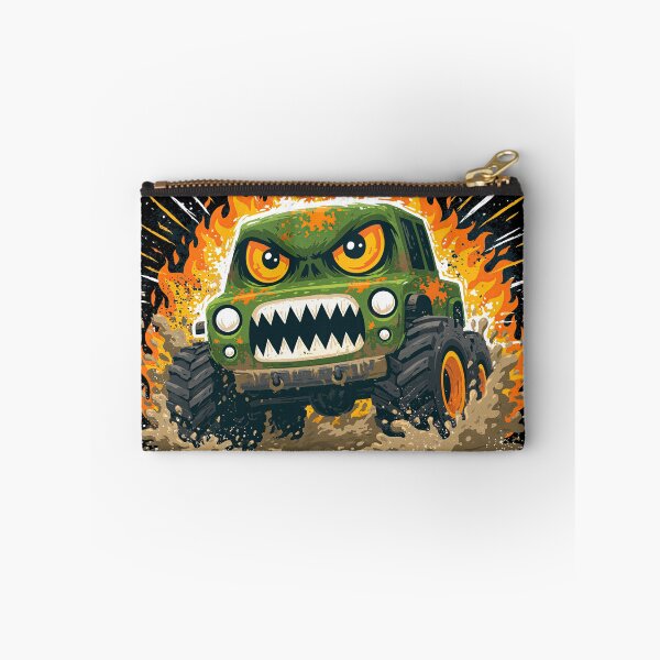 Item preview, Green Monster Truck with Sharp Teeth Art designed and sold by Piotrek0001.