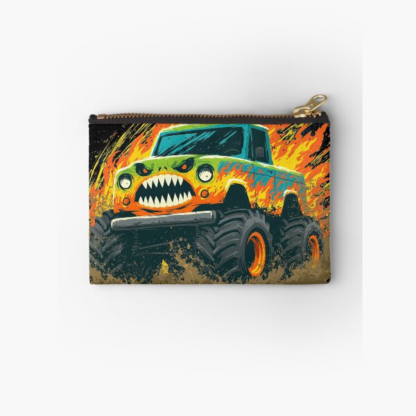 Item preview, Blue and Orange Toothy Truck in Mud designed and sold by Piotrek0001.