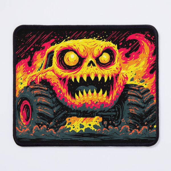 Item preview, Fiery Red and Purple Monster Face Truck designed and sold by Piotrek0001.
