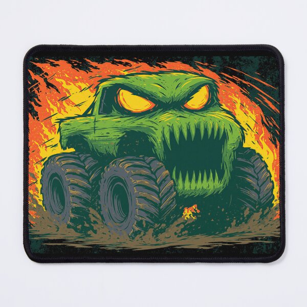 Item preview, Dark Green Angry Monster Truck Graphic designed and sold by Piotrek0001.