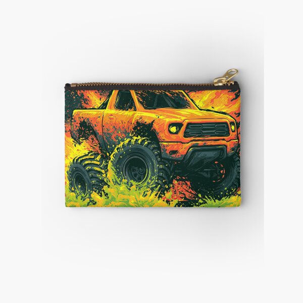 Item preview, Orange and Teal Off Road Truck in Fire designed and sold by Piotrek0001.
