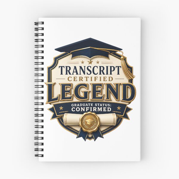 Item preview, Transcript Certified Graduate Legend designed and sold by Ned_Studio.