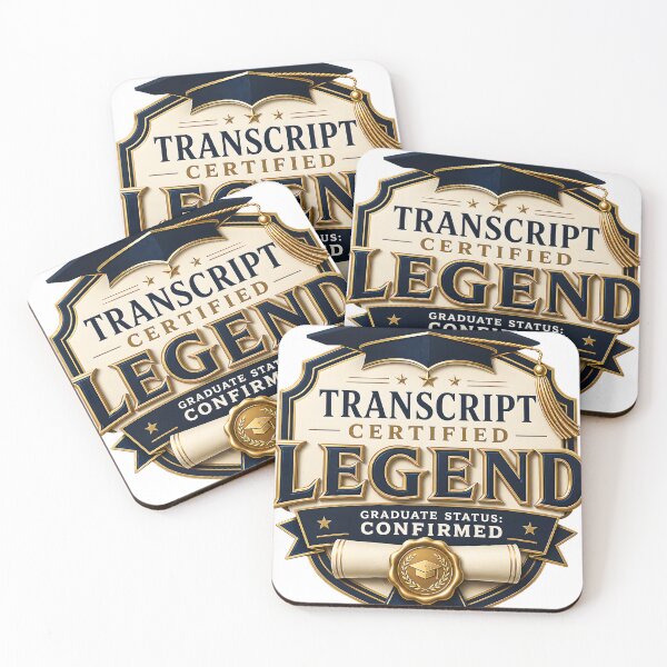 Item preview, Transcript Certified Graduate Legend designed and sold by Ned_Studio.