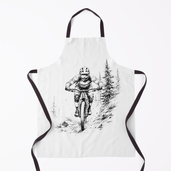 Item preview, Mountain bike rider monotone print designed and sold by PrestonSquires.
