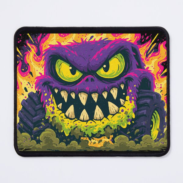Item preview, Purple and Green Evil Toothy Monster Face designed and sold by Piotrek0001.