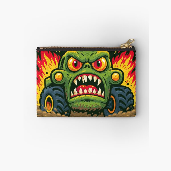 Item preview, Orange Angry Monster Truck Face in Flames designed and sold by Piotrek0001.