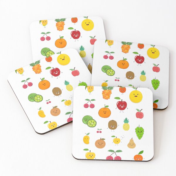 Item preview, Cute Kawaii Fruit Sticker Pack designed and sold by Alaa_marketing_2022.
