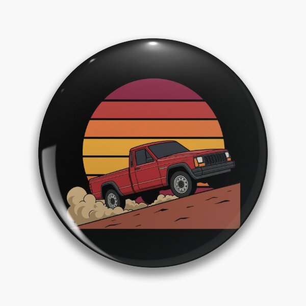 Item preview, Comanche MJ pick up truck Retro Sunset   - Classic Off-Road 4x4 designed and sold by Off-Road-Zone.