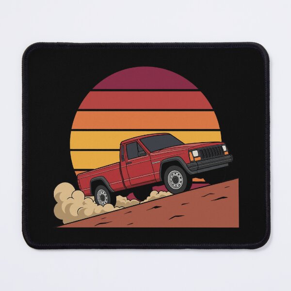 Item preview, Comanche MJ pick up truck Retro Sunset   - Classic Off-Road 4x4 designed and sold by Off-Road-Zone.