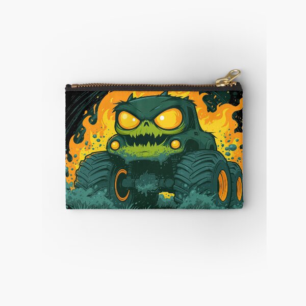 Item preview, Green Skull Face Monster Truck Art designed and sold by Piotrek0001.