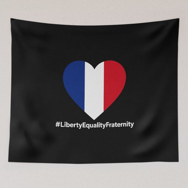 Item preview, French Tricolor Heart – Liberty Equality Fraternity | Bastille Day Celebration designed and sold by Bara Lune Design .
