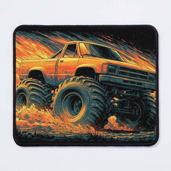 Item preview, Brown and Orange Monster Truck in Dust designed and sold by Piotrek0001.