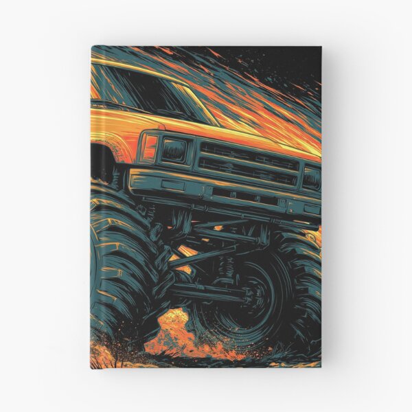 Item preview, Brown and Orange Monster Truck in Dust designed and sold by Piotrek0001.