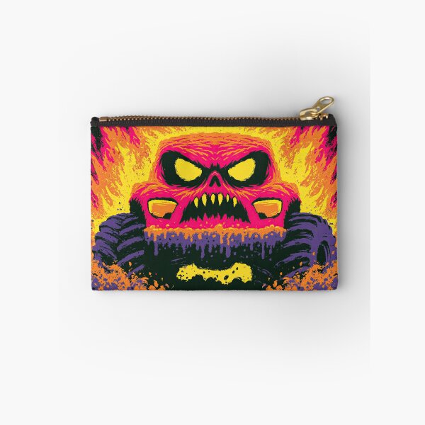 Item preview, Neon Pink and Red Angry Skull Car Face designed and sold by Piotrek0001.