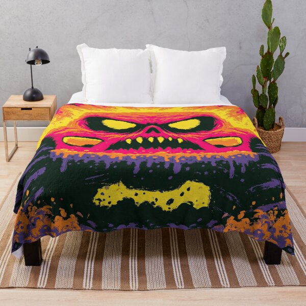 Item preview, Neon Pink and Red Angry Skull Car Face designed and sold by Piotrek0001.