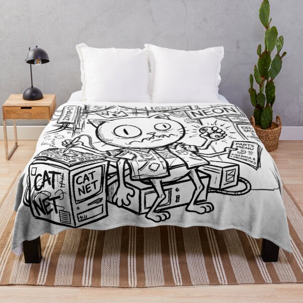 Item preview, Cyber Cat Mechanic - Grill & Cybernetics Scribble Art designed and sold by MCVersa2026.