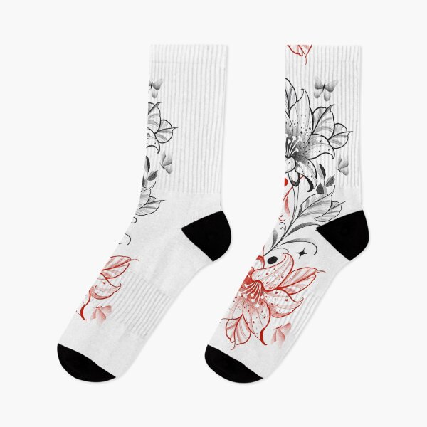 Item preview, Black and red lilies designed and sold by 7Delamancha.
