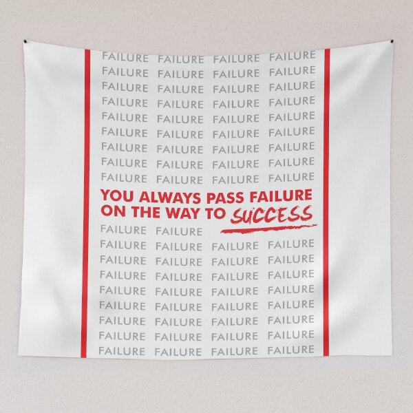 Item preview, On the Way to Success - Perseverance & Resilience Motivational Typographic Art designed and sold by AVNGR-Design.