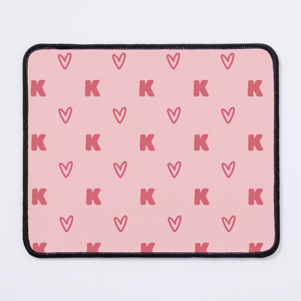 Item preview, Letter K Monogram Pink Heart Pattern | Cute Initial K Pink Heart Aesthetic | Red and Pink Letter K Heart Design | Monogram K Heart Pattern Art | Girly Coquette Letter K Initial Hearts designed and sold by VivaFy.