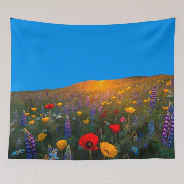 Item preview, Nature landscape of flowers  designed and sold by Nexus Space.