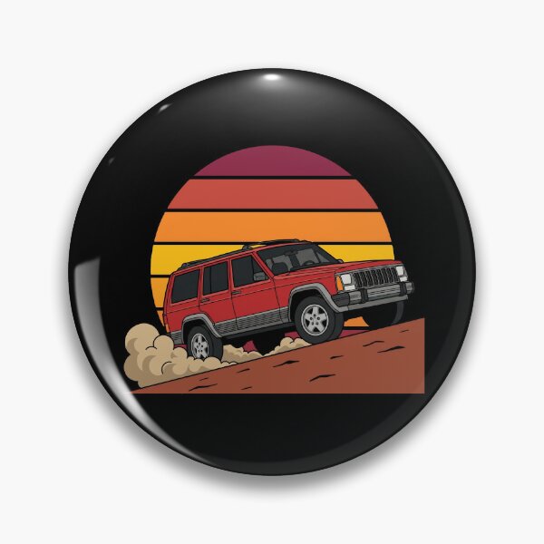 Item preview, Cherokee XJ Retro Sunset red 4-Door  - Classic Off-Road 4x4 designed and sold by Off-Road-Zone.