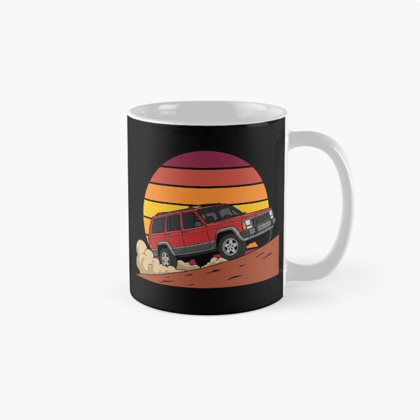 Item preview, Cherokee XJ Retro Sunset red 4-Door  - Classic Off-Road 4x4 designed and sold by Off-Road-Zone.
