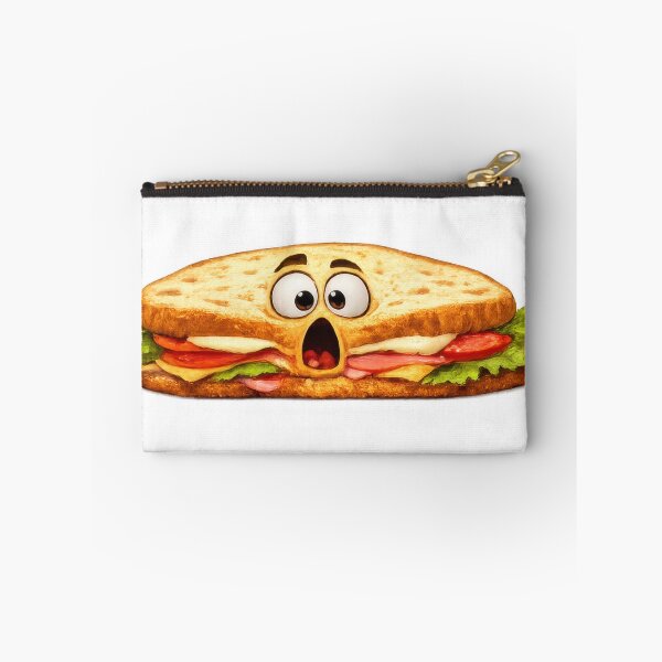 Item preview, Shocked Squished Sandwich Cartoon Character Illustration designed and sold by jgvisualarts.
