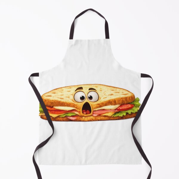 Item preview, Shocked Squished Sandwich Cartoon Character Illustration designed and sold by jgvisualarts.