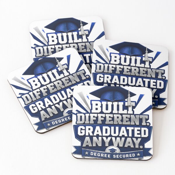 Item preview, Built Different Graduate Achievement Emblem designed and sold by Ned_Studio.