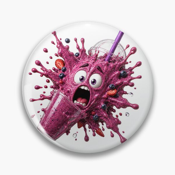 Item preview, Shocked Berry Smoothie Splash Cartoon Character Explosion designed and sold by jgvisualarts.