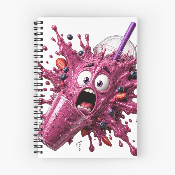 Item preview, Shocked Berry Smoothie Splash Cartoon Character Explosion designed and sold by jgvisualarts.