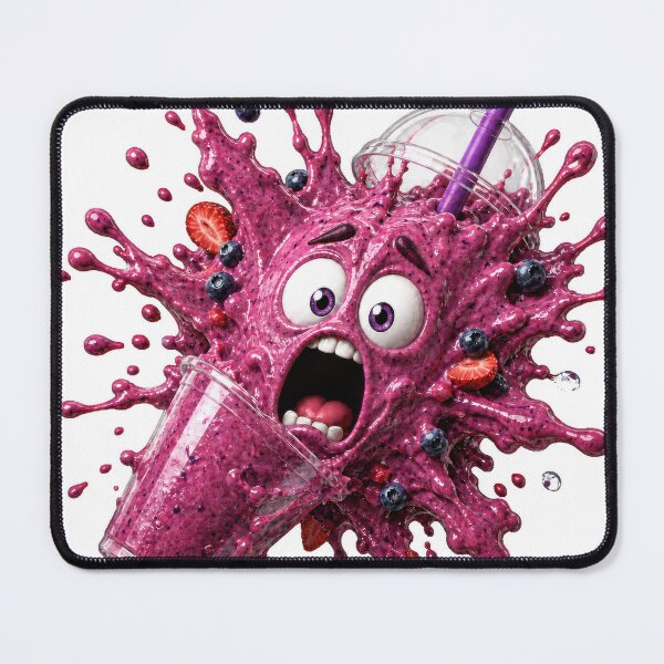 Item preview, Shocked Berry Smoothie Splash Cartoon Character Explosion designed and sold by jgvisualarts.